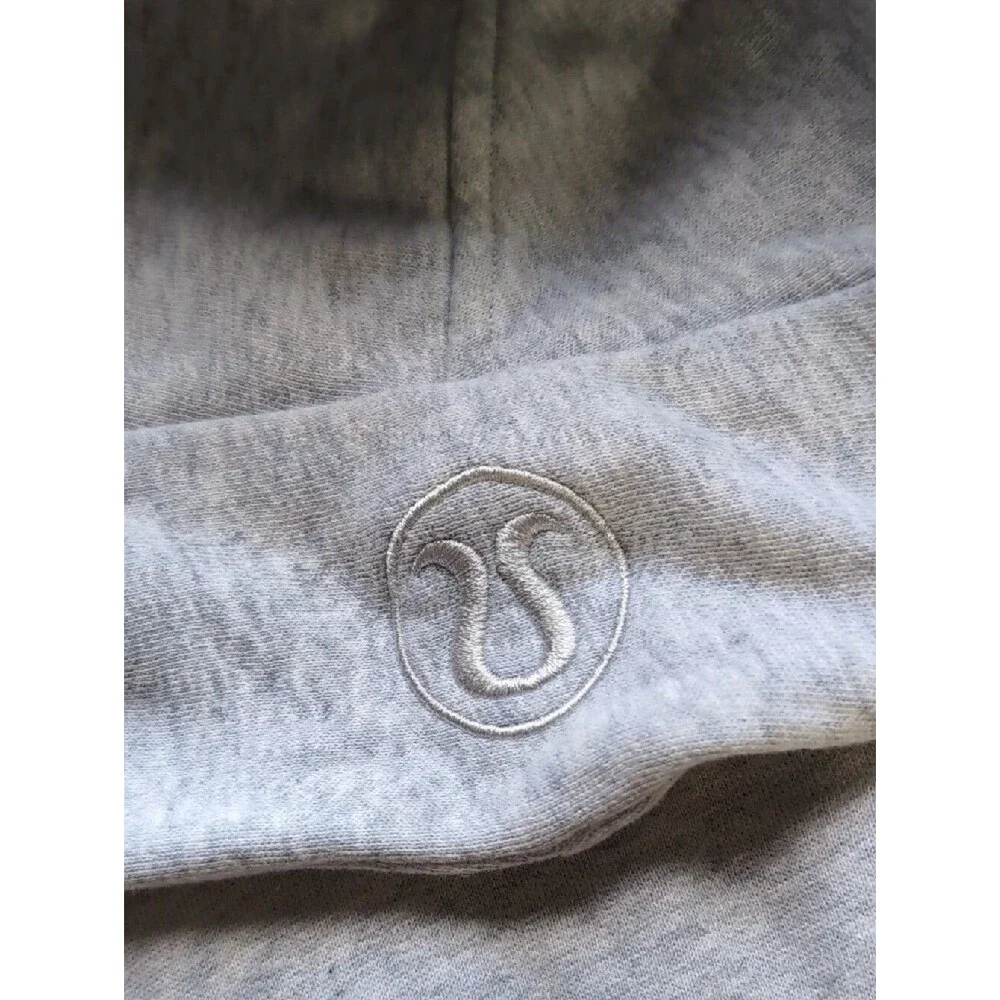 Lululemon Light Gray Scuba Half-Zip Hoodie XS/S Heathered Core Ultra Light Grey